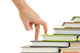Hand and Book Stairs Wall Decal