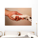 Paw Hand Wall Decal
