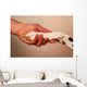 Paw Hand Wall Decal