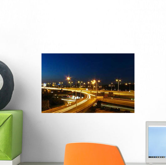 Highway Night Wall Decal