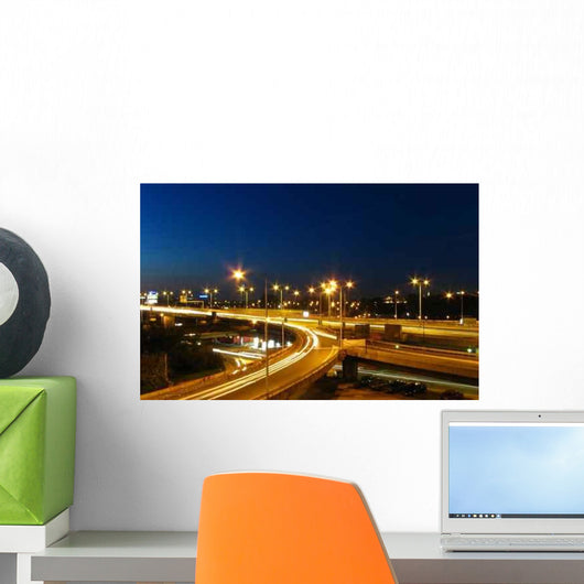 Highway Night Wall Decal