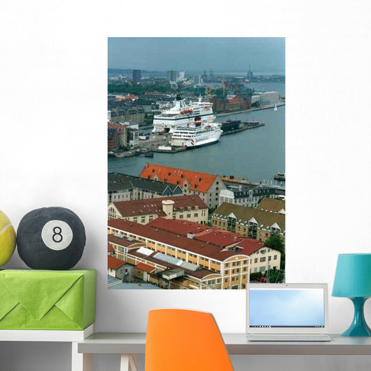 Denmark Copenhagen Port Wall Decal
