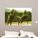 Two Horsemen Jumping Fence Wall Decal