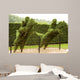 Two Horsemen Jumping Fence Wall Decal