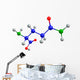 3d-rendered Molecule Glutamine Wall Decal