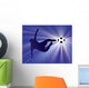 Football Player Kicks Soccer Wall Decal