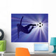 Football Player Kicks Soccer Wall Decal