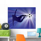 Football Player Kicks Soccer Wall Decal