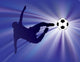 Football Player Kicks Soccer Wall Decal