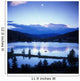 Mountain Sunset Moon Wall Mural