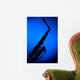 Saxophone Blue Silhouette Wall Decal