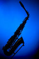 Saxophone Blue Silhouette Wall Decal