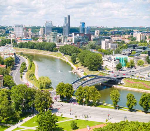 Vilnius Aerial Wall Decal