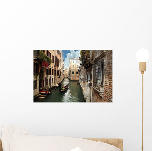 Gondolier Venice Italy Wall Decal