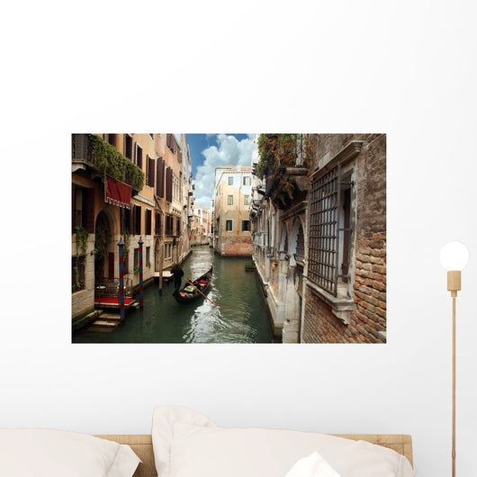Gondolier Venice Italy Wall Decal