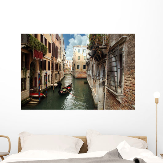 Gondolier Venice Italy Wall Decal