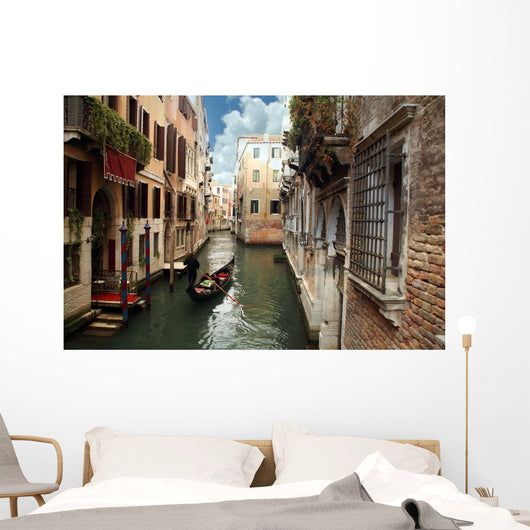 Gondolier Venice Italy Wall Decal