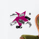 Retro Game Console and Wall Decal