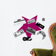 Retro Game Console and Wall Decal