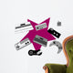 Retro Game Console and Wall Decal