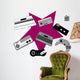 Retro Game Console and Wall Decal