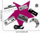Retro Game Console and Wall Decal