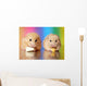 Two Syrian Hamsters Eating Wall Decal