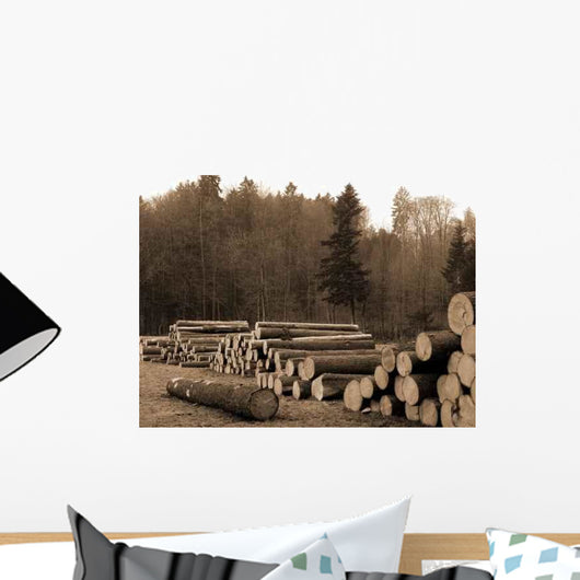 Cut Trees Wall Decal