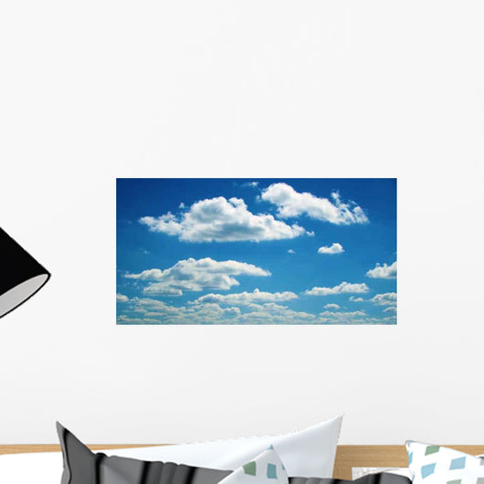 Blue Sky and White Wall Decal