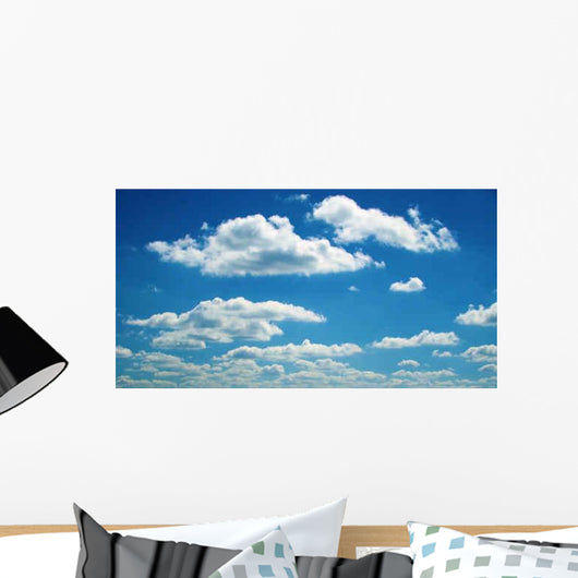 Blue Sky and White Wall Decal