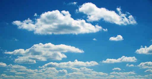 Blue Sky and White Wall Decal