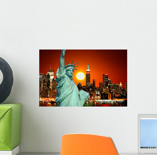 Statue Liberty and New Wall Decal