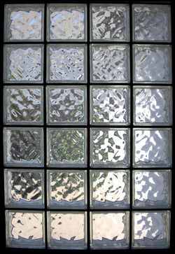 Glass Brick Window Wall Decal