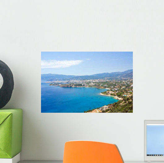 Panoramic Agios Nikolaos Wall Decal