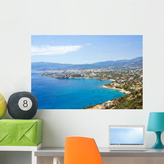 Panoramic Agios Nikolaos Wall Decal