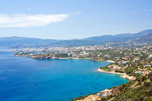 Panoramic Agios Nikolaos Wall Decal