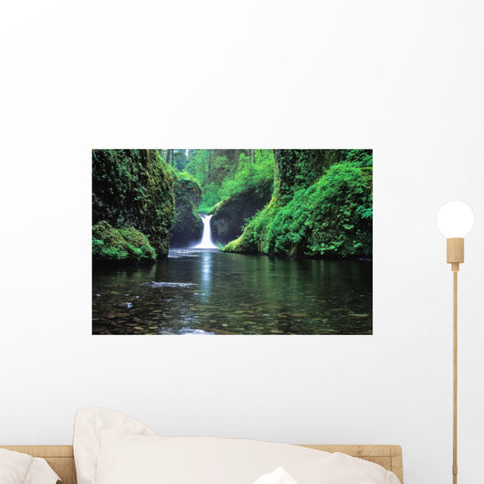 Punchbowl Falls Oregon Waterfall Wall Decal