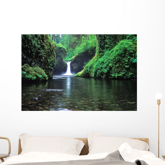 Punchbowl Falls Oregon Waterfall Wall Decal