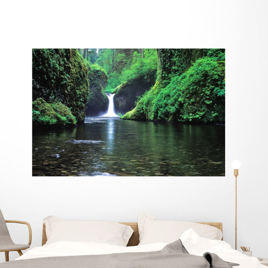 Punchbowl Falls Oregon Waterfall Wall Decal