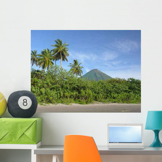 Black Sand Beach Isla Wall Decal