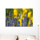 Purple Lavender and Yellow Wall Decal