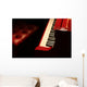 Red Piano Wall Decal