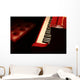 Red Piano Wall Decal