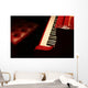 Red Piano Wall Decal