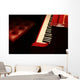 Red Piano Wall Decal