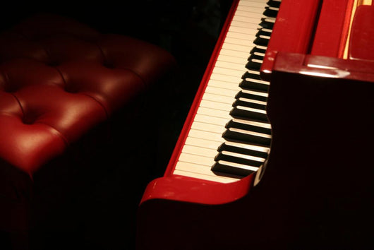 Red Piano Wall Decal