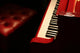Red Piano Wall Decal