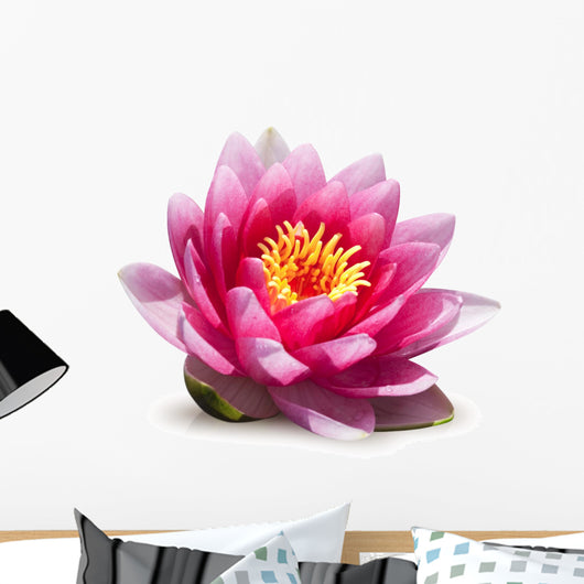 Lotus Flower White Wall Decal