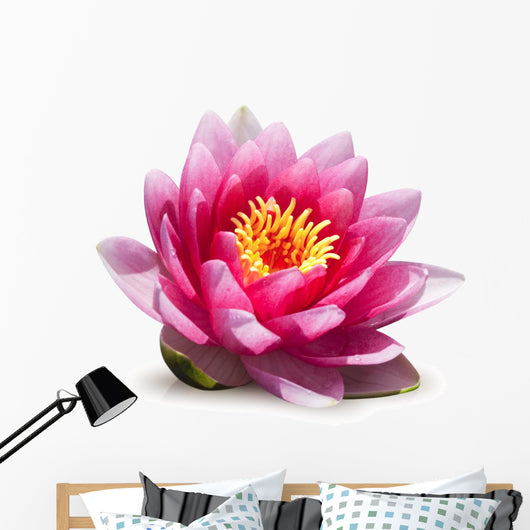 Lotus Flower White Wall Decal