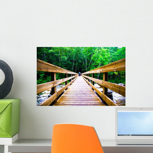 Scary Wooden Bridge Crossing Wall Decal